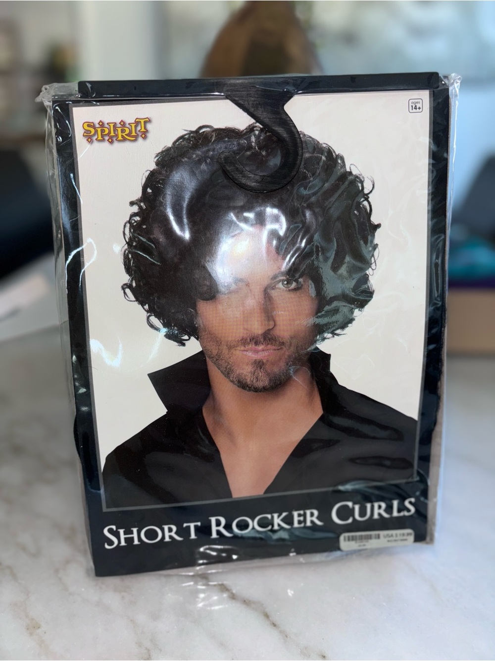 Spirit Short Rocker Curls Wig - Black